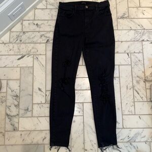 J Brand black distressed jean